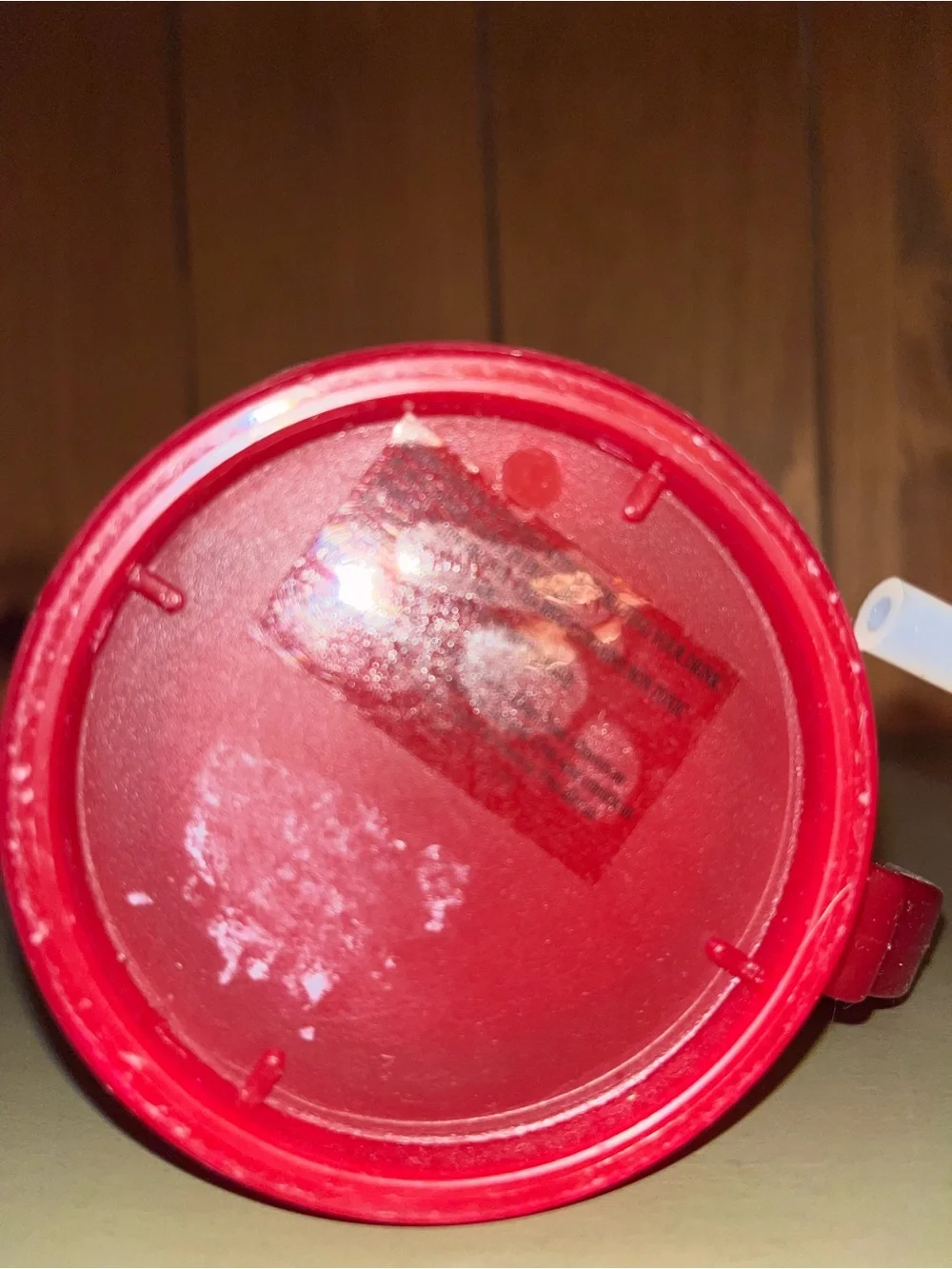 Red Kids Freezer Mug with Straw, purchased at Pottery Barn Kids